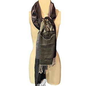 Pashmina Cashmere Floral Fringed Shall Wrap